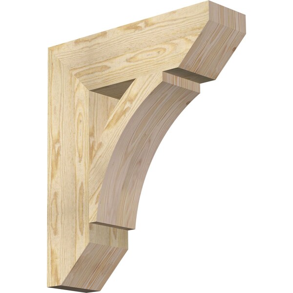 Ekena Millwork Thorton Slat Rough Sawn Bracket, Douglas Fir, 6"W x 22"D x 26"H BKT06X22X26THR06RDF - main